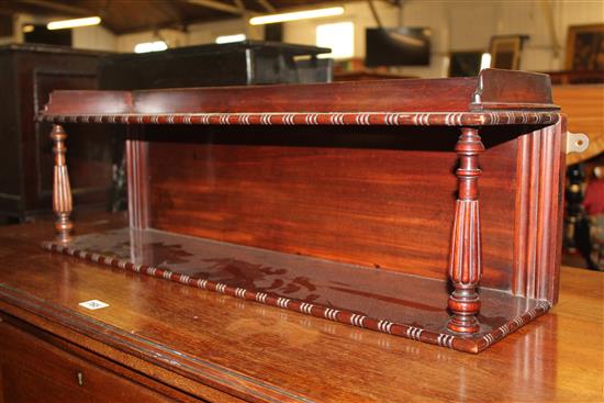 Mahogany wall shelf